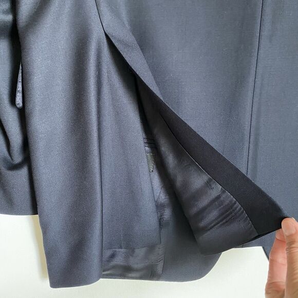 Eduard Dressler Men Suit Blazer 42 EU 52 Navy Gold Button Wool Lightweight - Picture 8 of 15